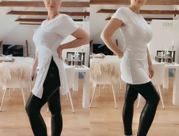DIY: Tunika og leggings i stretchstoff – enkelt og lekkert sett