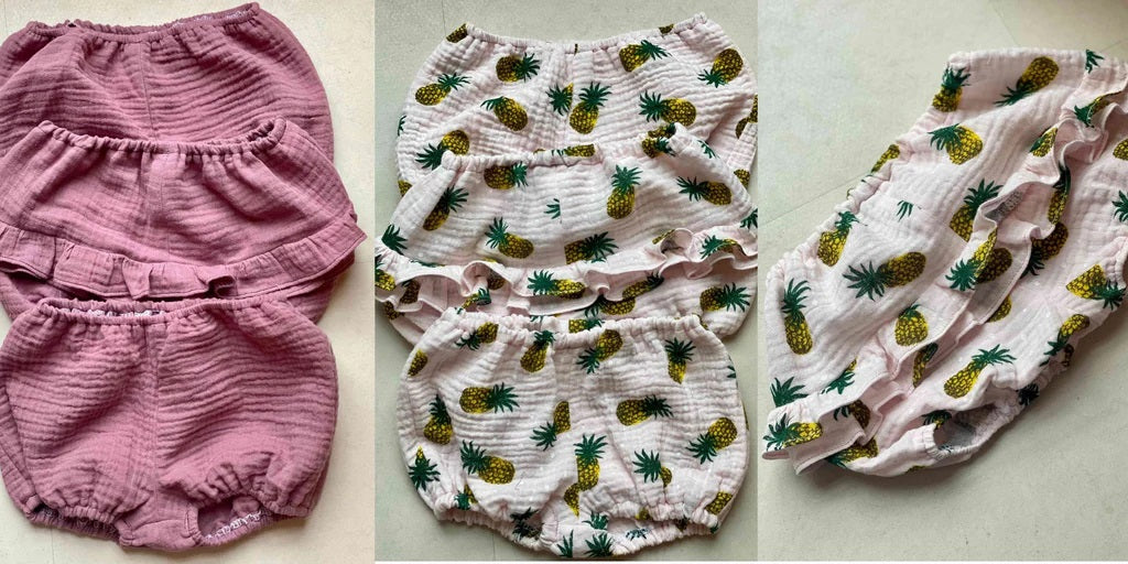 DIY: Sy søte babybloomers i musselin – Sidsels guide og stoffvalg