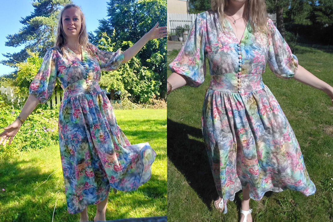 DIY: Sommerkjole i viskose og lin – med trensebånd og usynlig glidelås