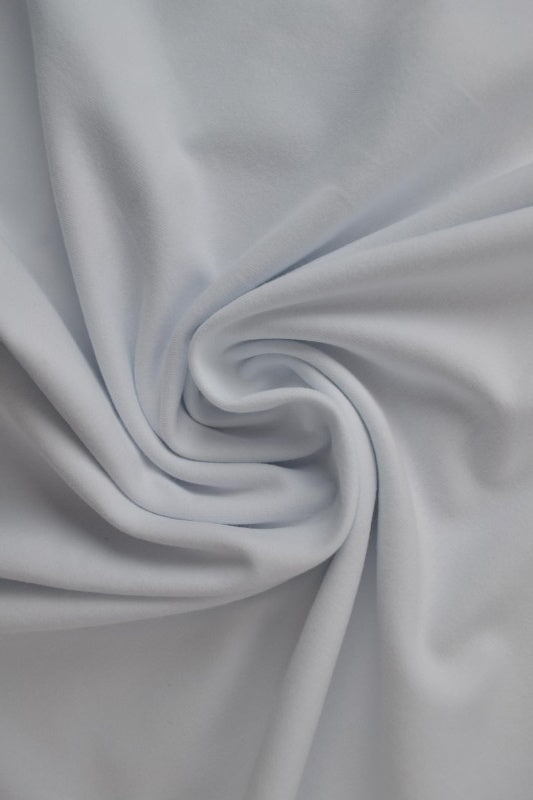 HVIT BOMULLSJERSEYSTOFF – NATURLIG, PUSTENDE & ELASTISK