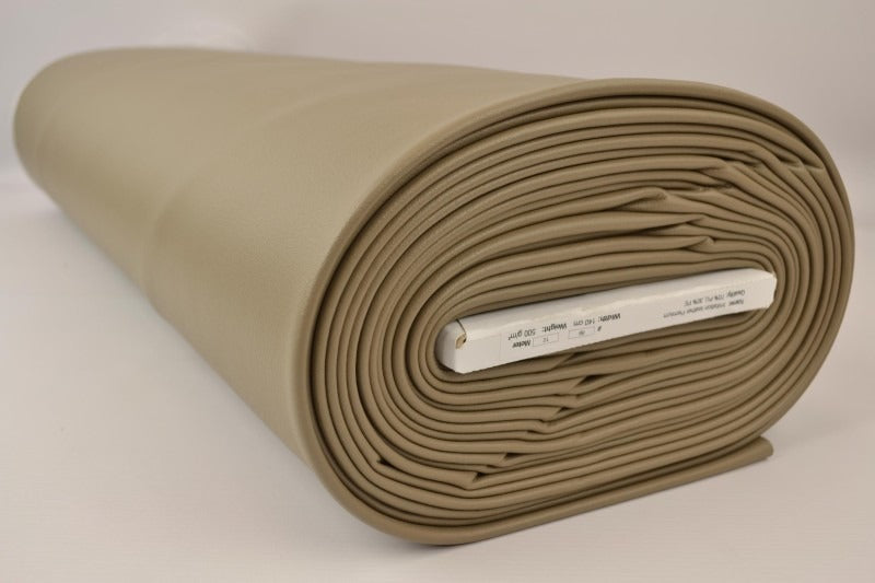 taupe imitert skinn premium – hel rull med stoff