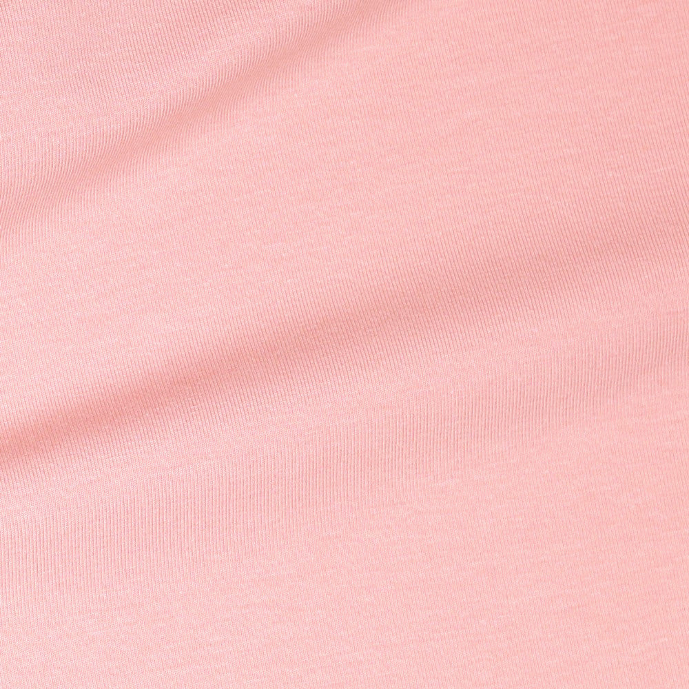 LYSEROSA ØKOLOGISK BOMULLSJERSEY – GOTS, MYKT JERSEYSTOFF MED STREKK
