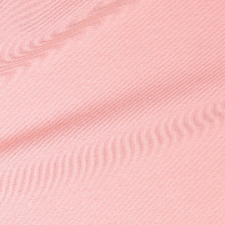 LYSEROSA ØKOLOGISK BOMULLSJERSEY – GOTS, MYKT JERSEYSTOFF MED STREKK