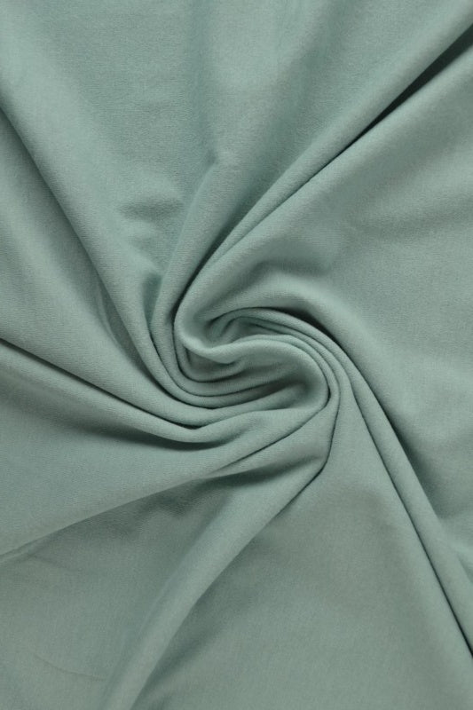 VINTAGEGRØNN BOMULLSJERSEYSTOFF – NATURLIG, PUSTENDE & ELASTISK