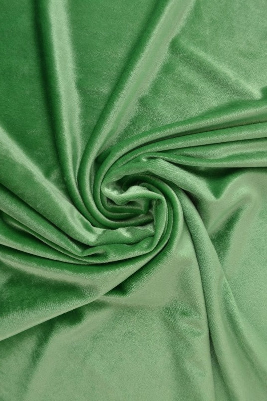 GRØNN VELOUR MED STREKK
