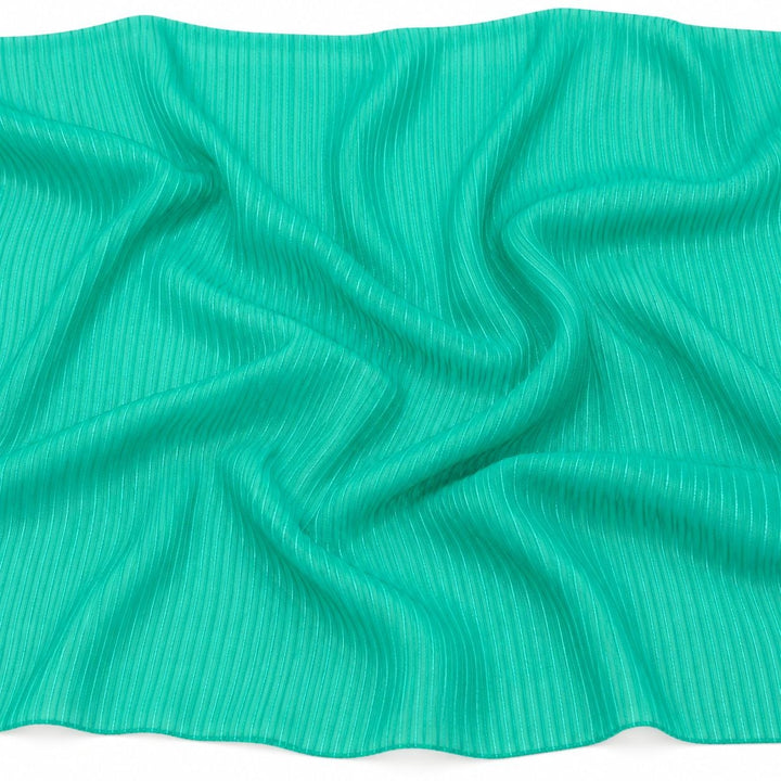 TURKISGRØNN / MINTGRØNN SILKECHIFFONG – 2. SORTERING