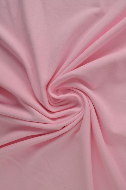 Lyserosa bomullsjerseystoff – naturlig, pustende & elastisk (bilde 1 av 8)
