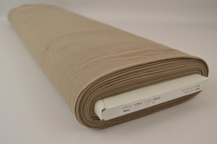 TAUPE BOMULLSJERSEYSTOFF – NATURLIG, PUSTENDE & ELASTISK