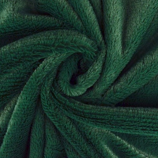 MØRKEGRØNN MYK PLYSCH – 10 MM LUGG & STREKK