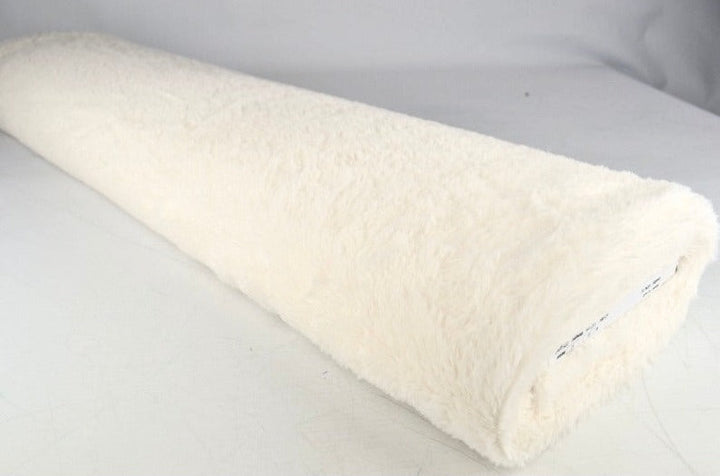 RÅHVIT MYK PLYSCH – 10 MM LUGG & STREKK