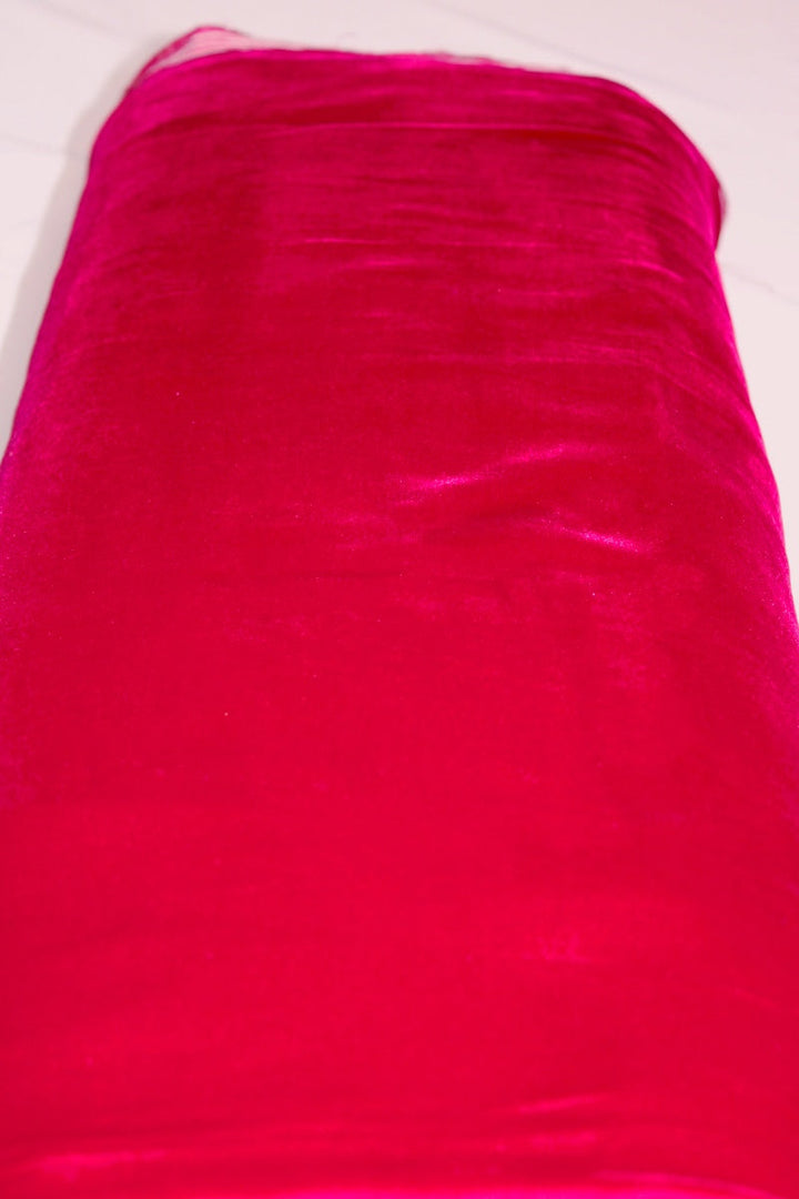 ROSA MICRO VELUR STOFF MED GLITTER