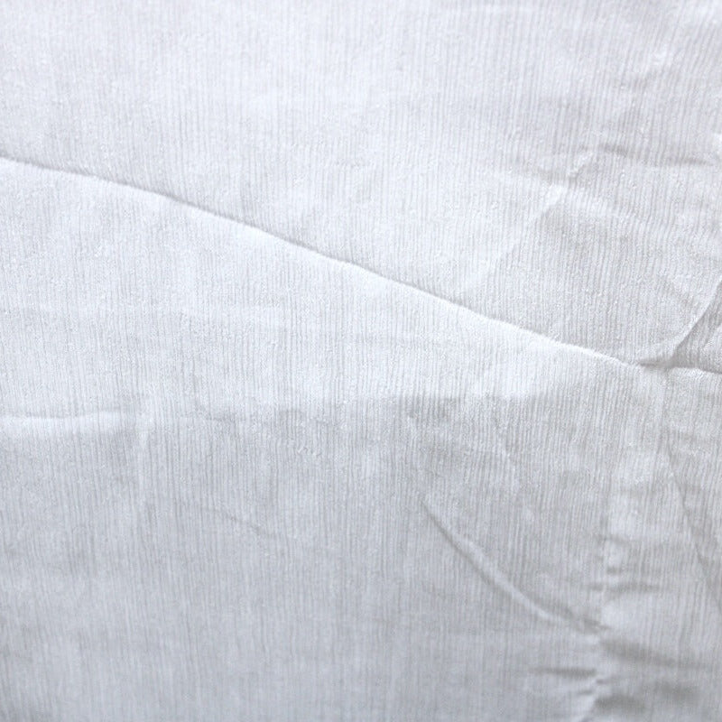 HVIT SILKE CHIFFON STOFF – 140 CM BREDT