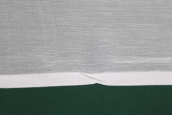 HVIT SILKE CHIFFON STOFF – 140 CM BREDT