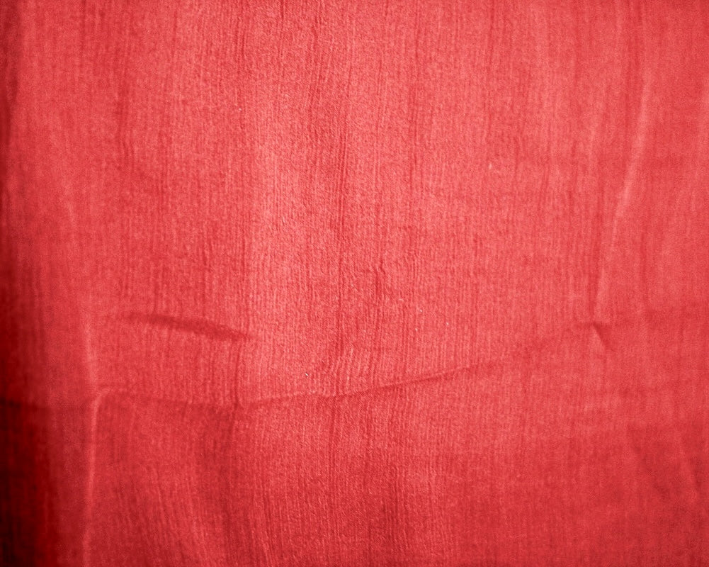 Rødt silke chiffon stoff (bilde 2 av 8)