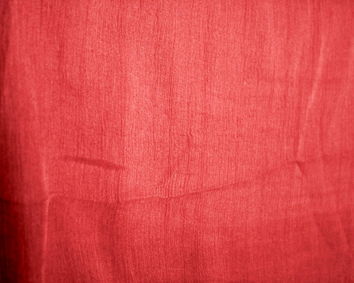 Rødt silke chiffon stoff (bilde 2 av 8)