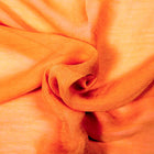 LYS ORANGE SILKE CHIFFON STOFF