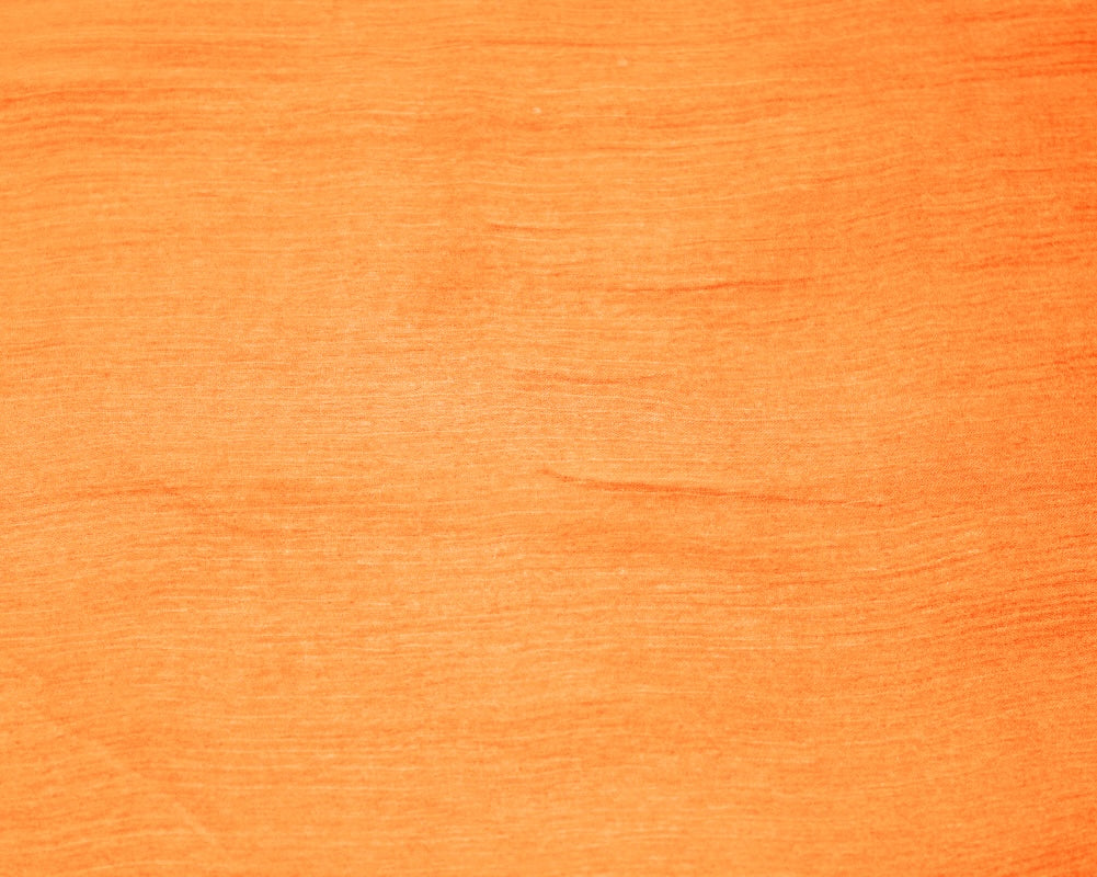 LYS ORANGE SILKE CHIFFON STOFF
