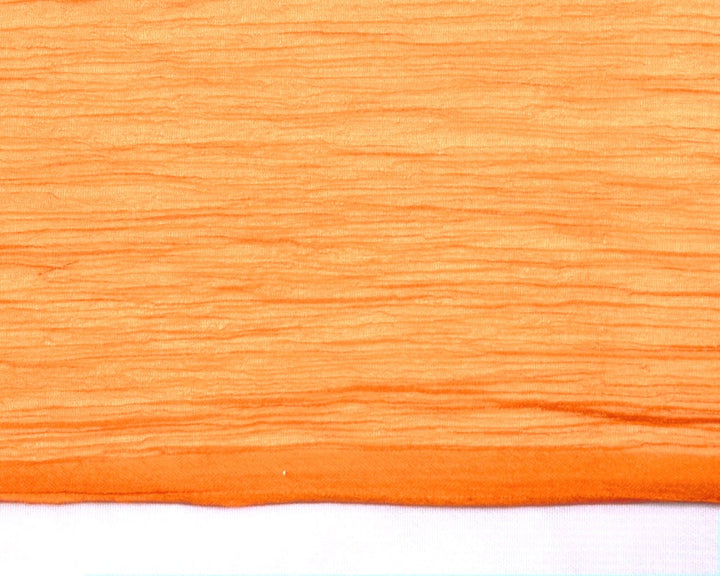 LYS ORANGE SILKE CHIFFON STOFF