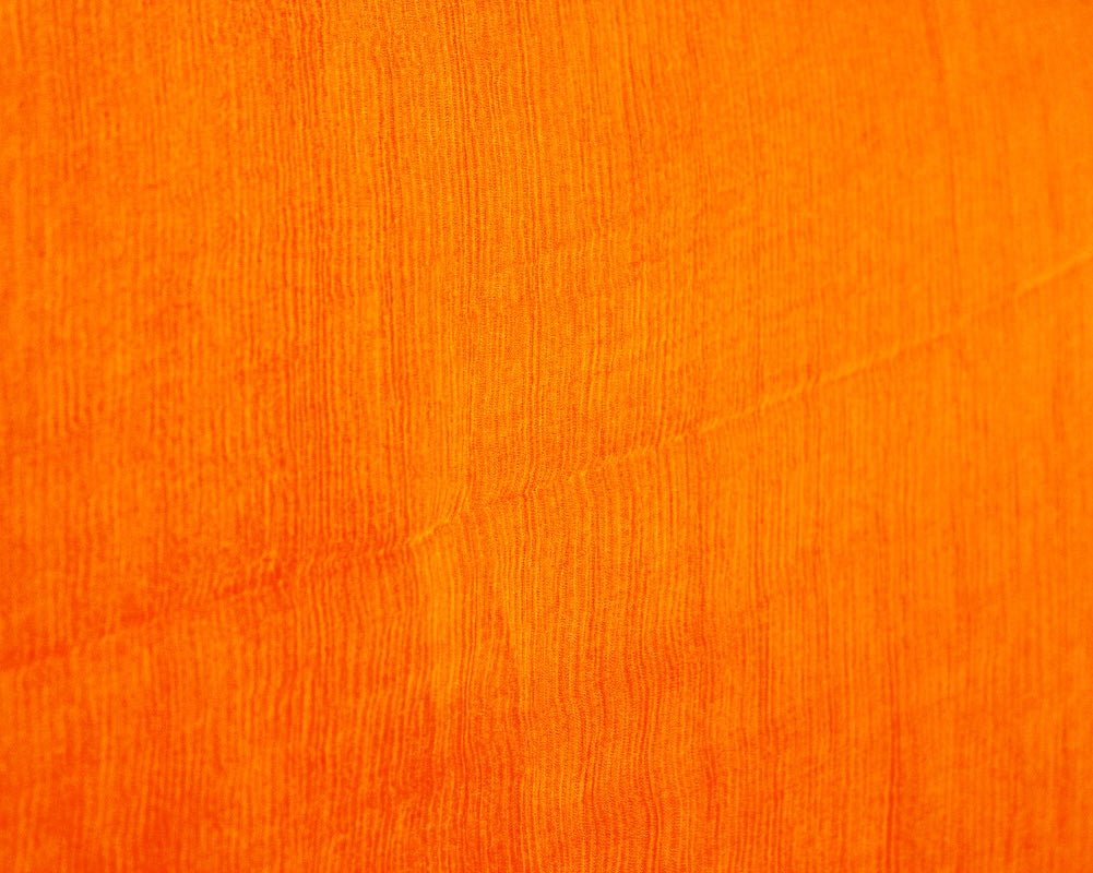 ORANGE SILKE CHIFFON STOFF