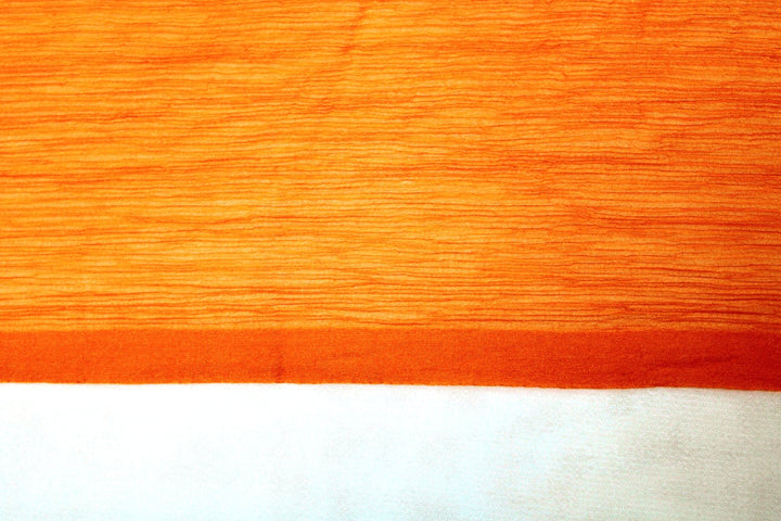 ORANGE SILKE CHIFFON STOFF