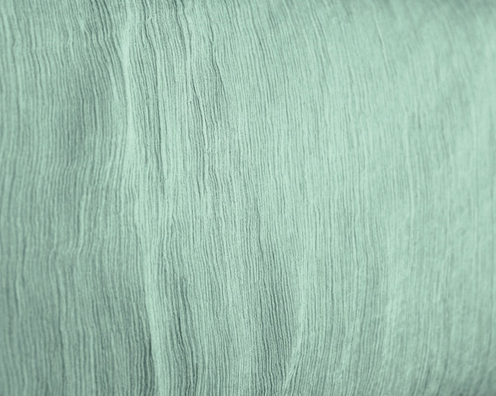 MINTGRØNT SILKE CHIFFON STOFF