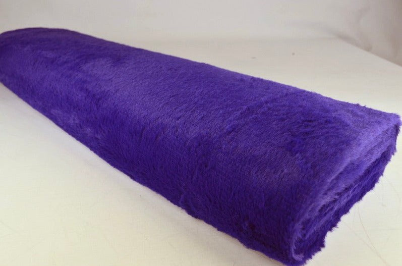 MØRKEBLÅ MYK PLYSCH – 10 MM LUGG & STREKK