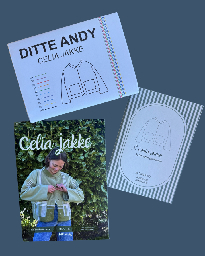 CELIA JAKKE SØMØNSTER – DESIGNET AV DITTE ANDY (STR. 34-50)