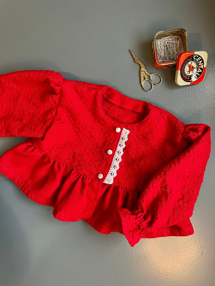 BERTA BLUSE SØMØNSTER BARN – DESIGNET AV DITTE ANDY (STR. 50-98)
