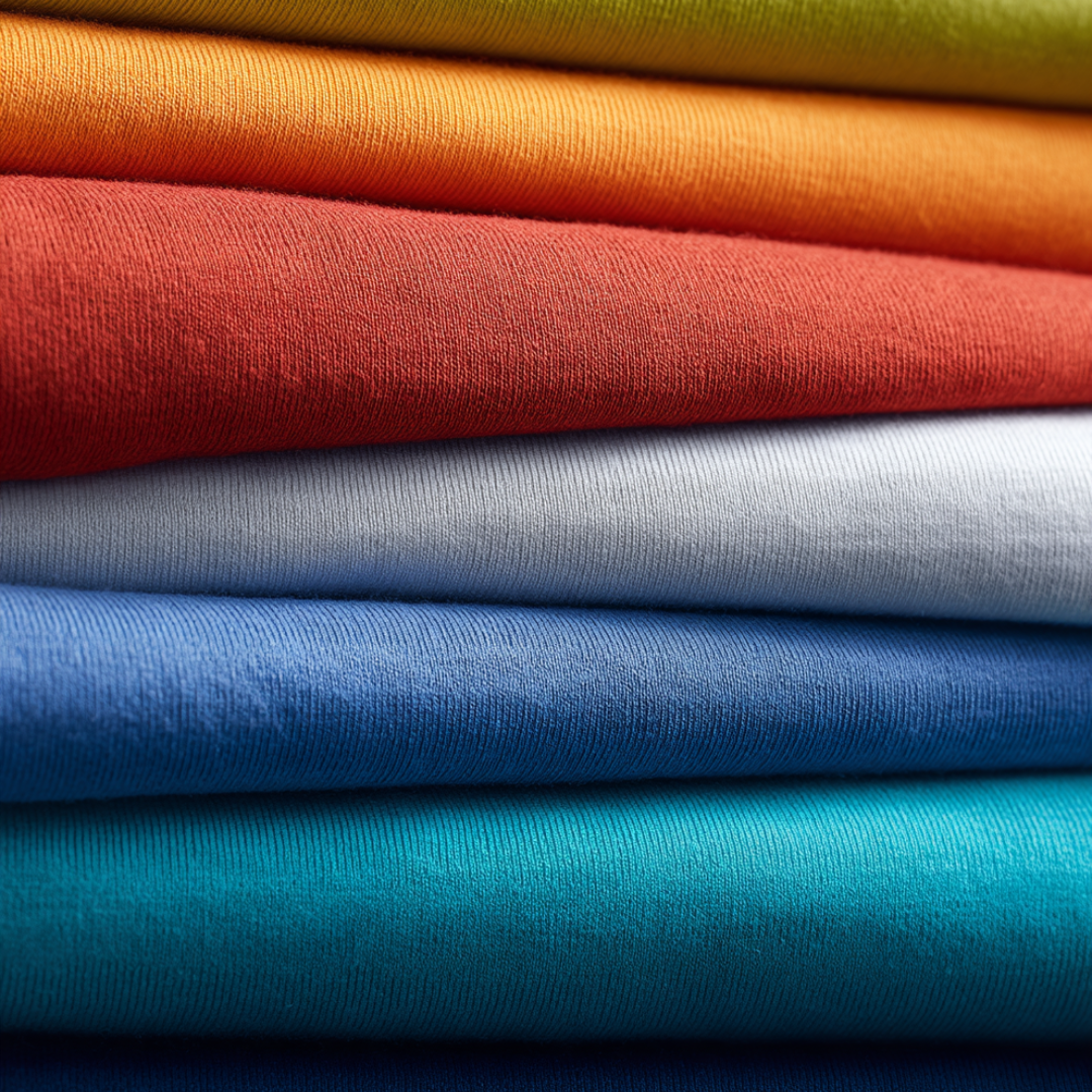 ROSA ØKOLOGISK BOMULLSJERSEY – GOTS, MYKT JERSEYSTOFF MED STREKK – KLASSISK