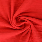 RØD DOBBELTLAGET MUSSELINSTOFF (DOUBLE GAUZE)