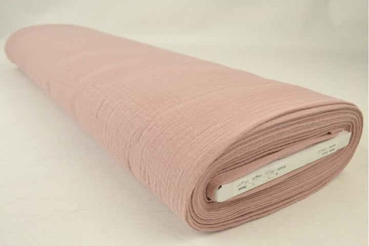 VINTAGEROSA DOBBELTLAGET MUSSELINSTOFF (DOUBLE GAUZE) – MYKT OG PUSTENDE