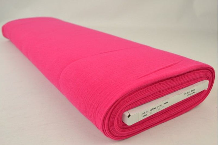 NEON ROSA DOBBELTLAGET MUSSELINSTOFF (DOUBLE GAUZE) – MYKT OG PUSTENDE