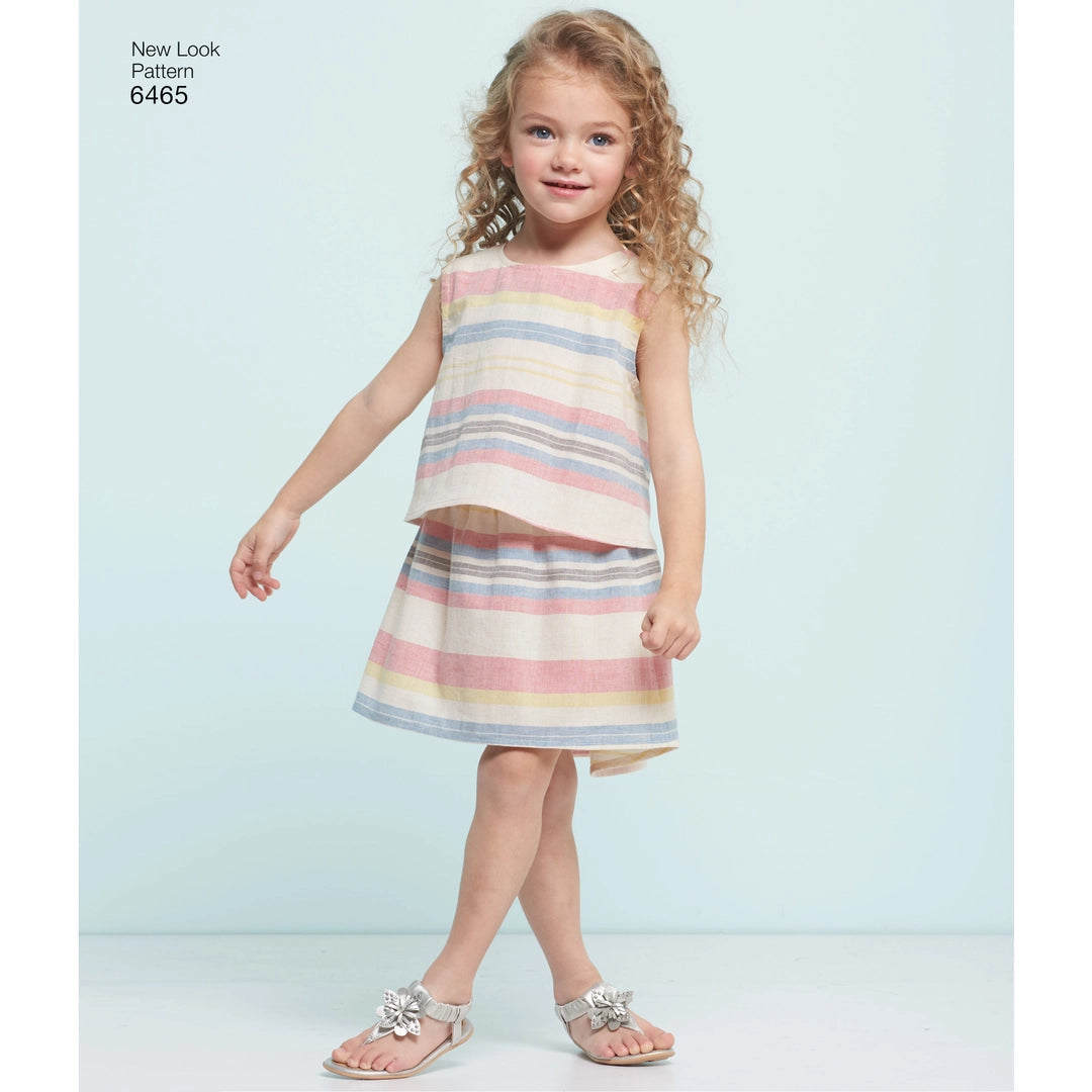 New look symønster til skjørt, shorts og topp – str. 3-8 år (bilde 3 av 8)