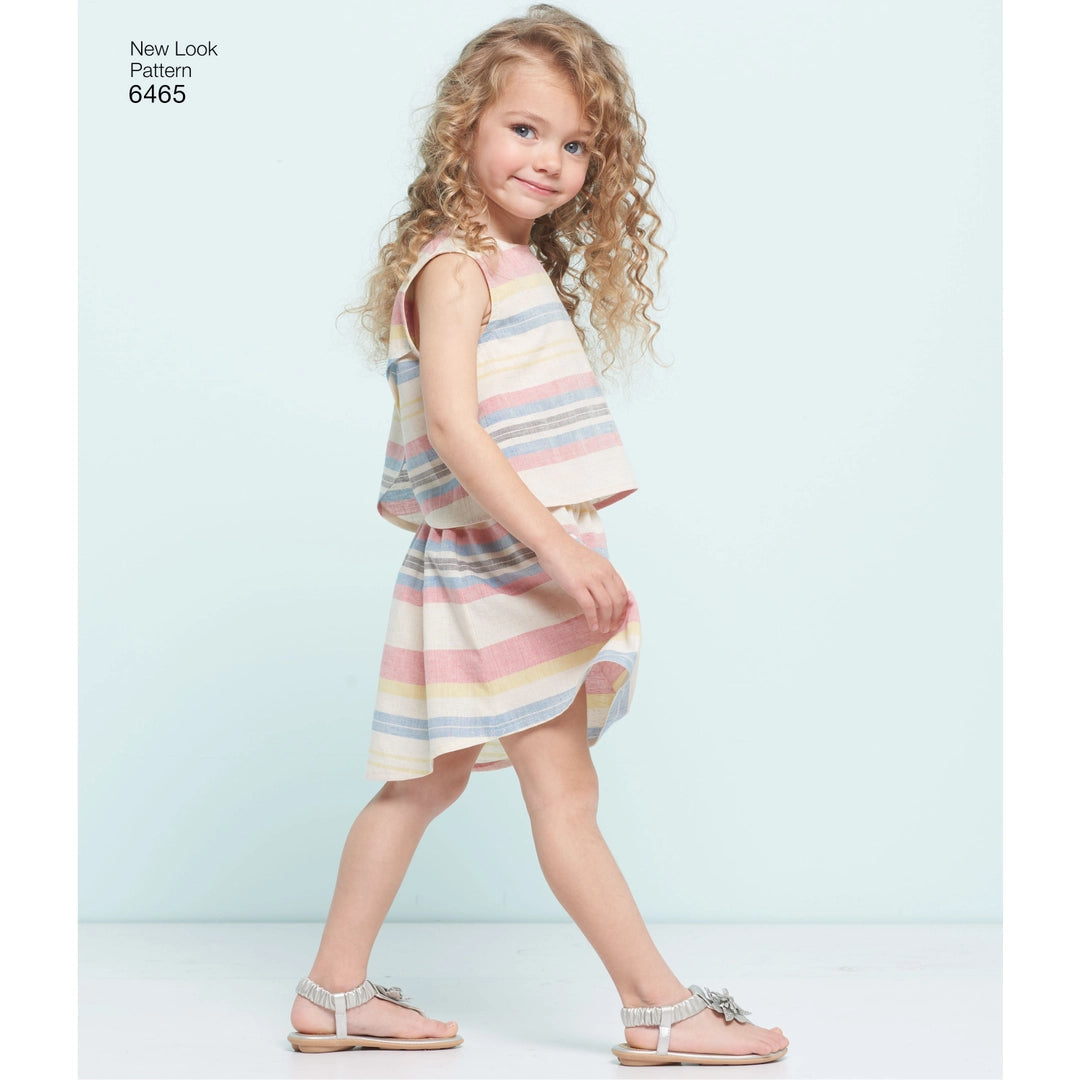 New look symønster til skjørt, shorts og topp – str. 3-8 år (bilde 4 av 8)
