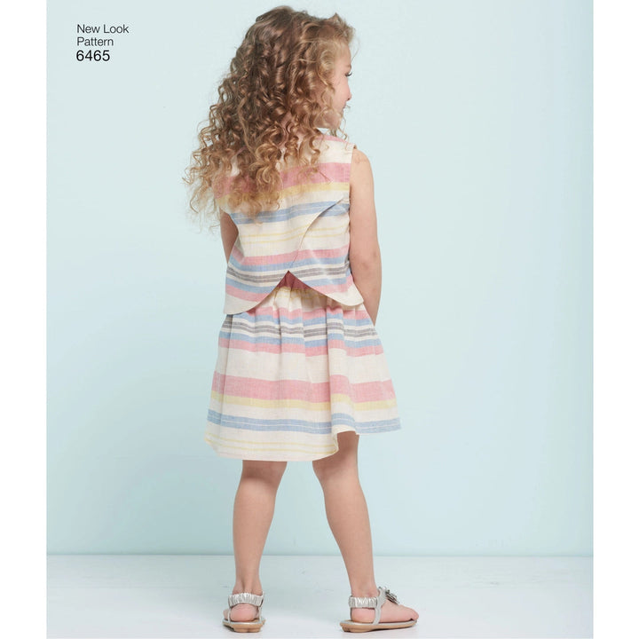 New look symønster til skjørt, shorts og topp – str. 3-8 år (bilde 6 av 8)