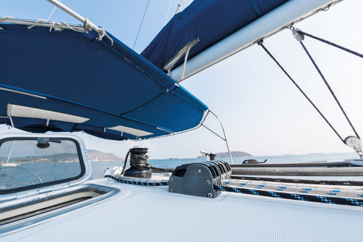 NAVY NAUTIC KALESJE- OG MARKISESTOFF – UV-RESISTENT, VANNAVVISENDE OG MUGGRESISTENT
