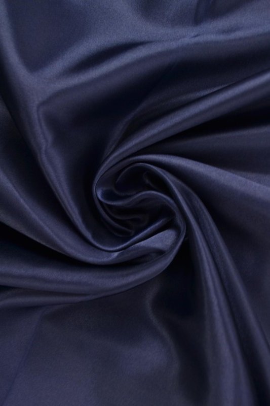 NAVY SATENG STOFF – LETT & GLANSFULLT