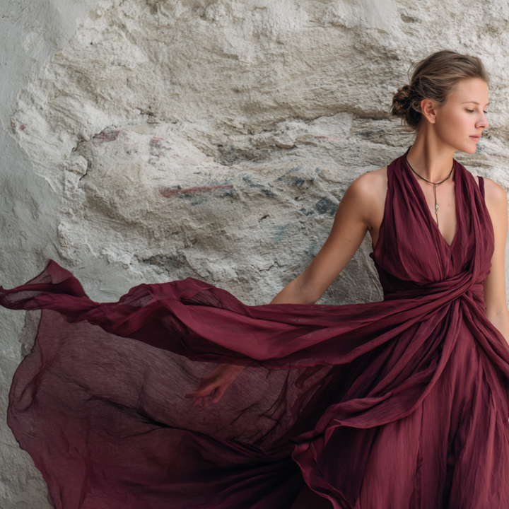 SOLGUL SILKE CHIFFON STOFF