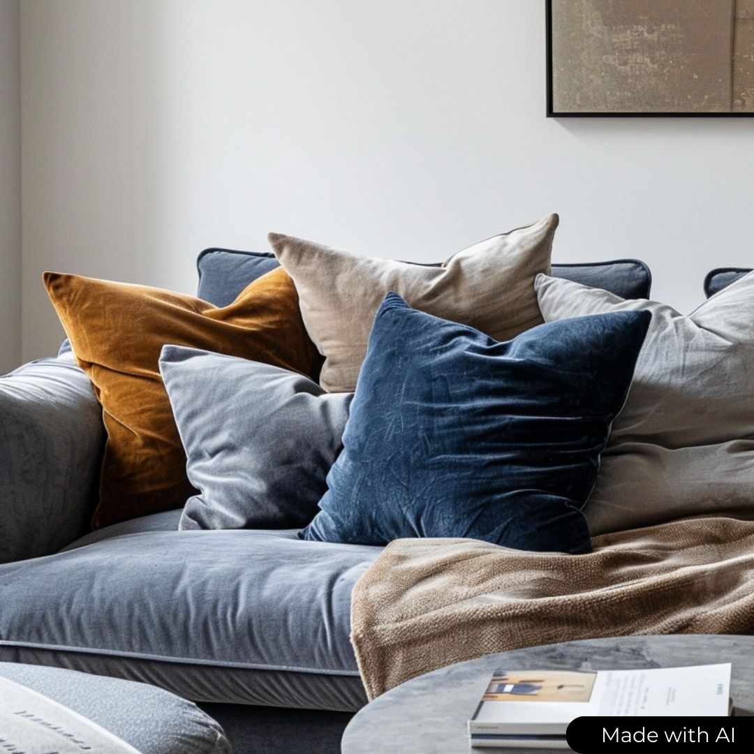 GRØNN VELOUR MED STREKK