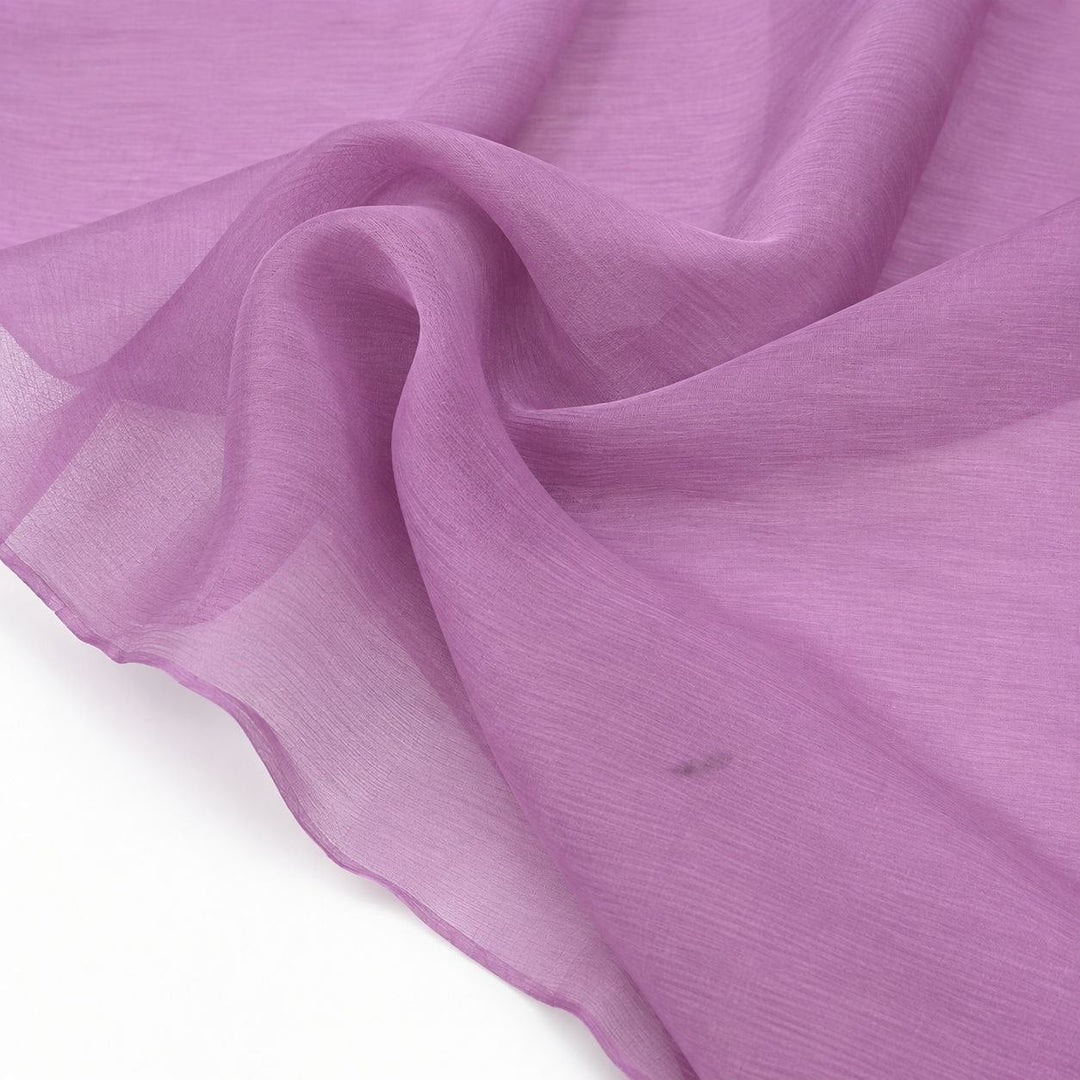 STØVET ROSA / MØRK LAVENDEL SILKECHIFFONG – 2. SORTERING