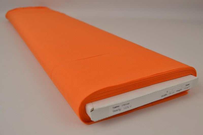 ORANSJE VISKOSESTOFF – LETT FALL & ELEGANT MATT GLANS