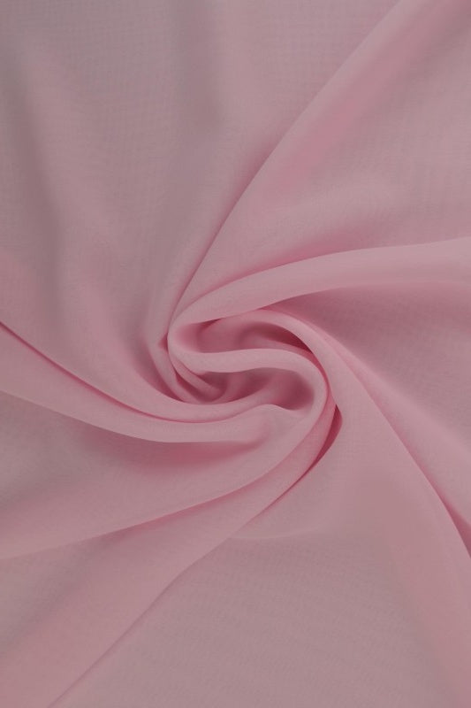 Lyserosa chiffon – lett, gjennomsiktig & med flott fall (bilde 1 av 7)
