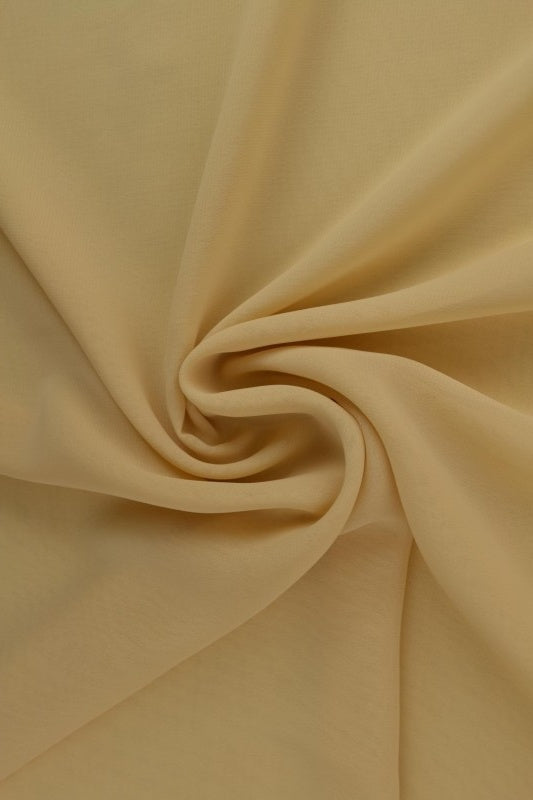 BEIGE CHIFFON – LETT, GJENNOMSIKTIG & MED FLOTT FALL