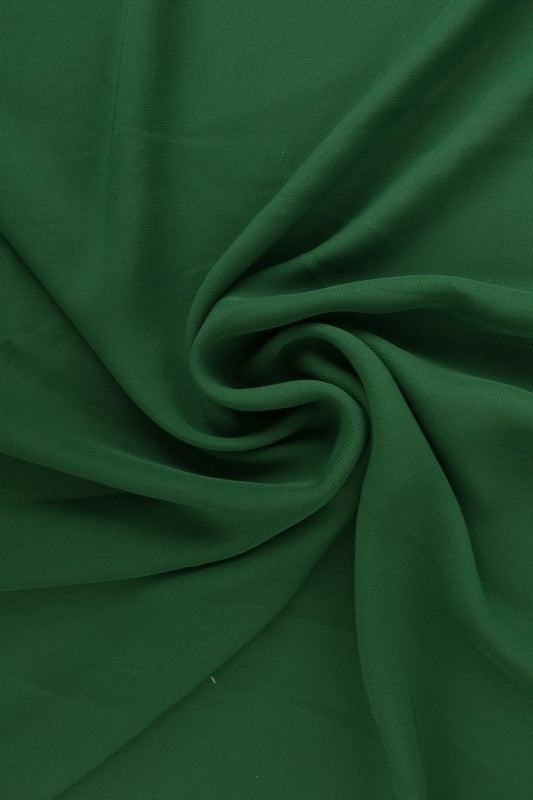 MØRKEGRØNN CHIFFON – LETT, GJENNOMSIKTIG & MED FLOTT FALL