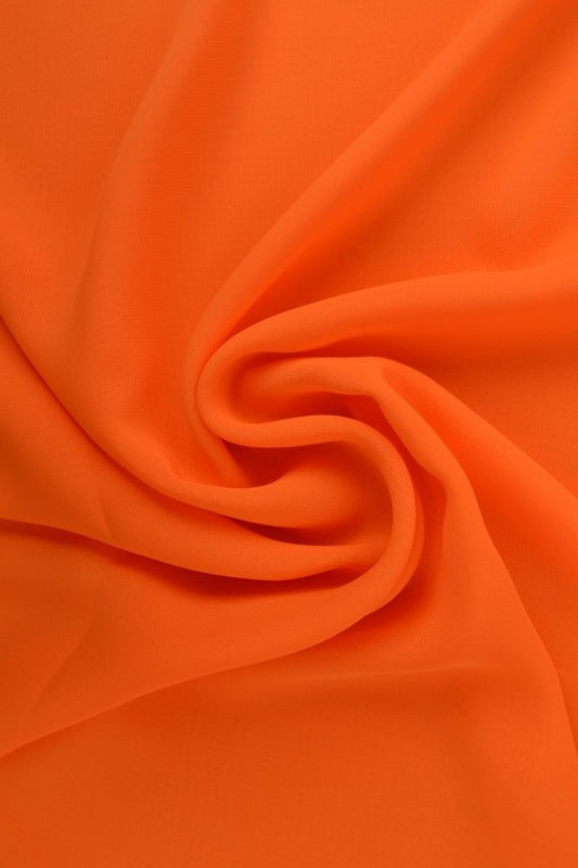 ORANGE CHIFFON – LETT, GJENNOMSIKTIG & MED FLOTT FALL