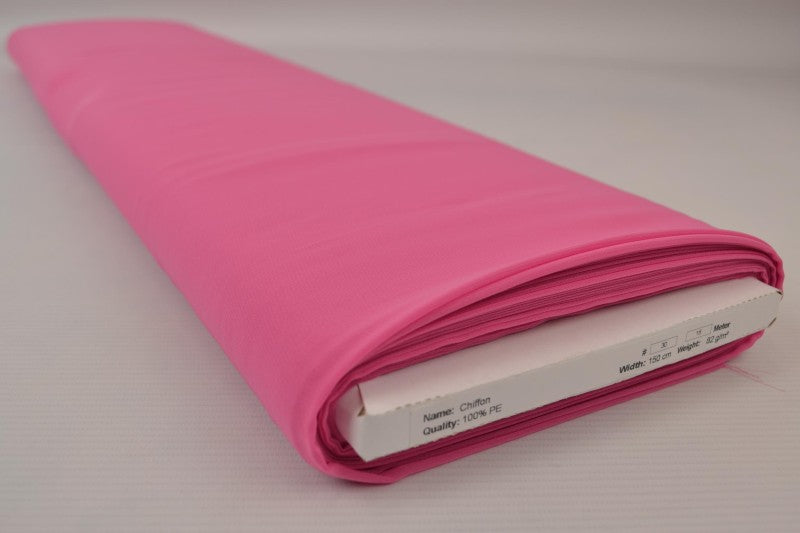 PINK CHIFFON – LETT, GJENNOMSIKTIG & MED FLOTT FALL