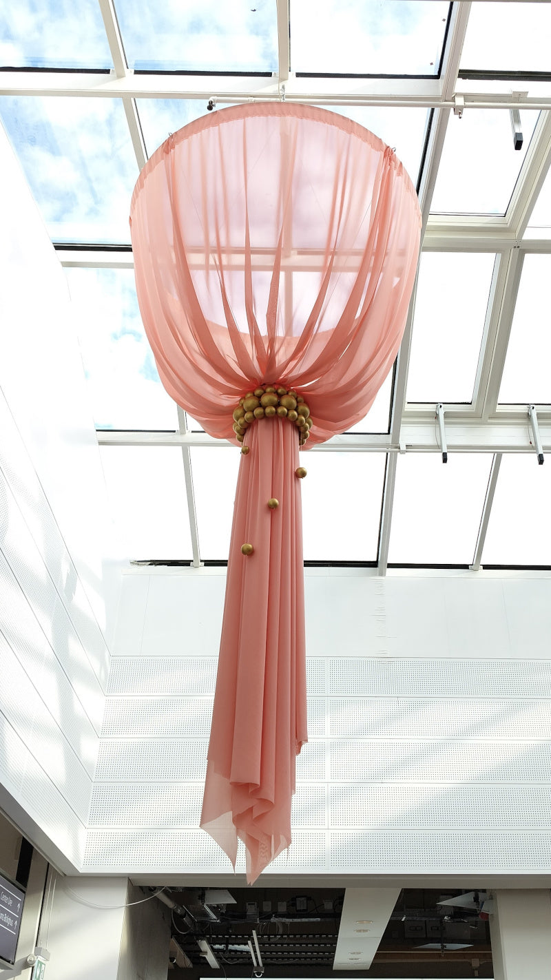 MØRK NEON ORANGE CHIFFON – LETT, GJENNOMSIKTIG & MED FLOTT FALL