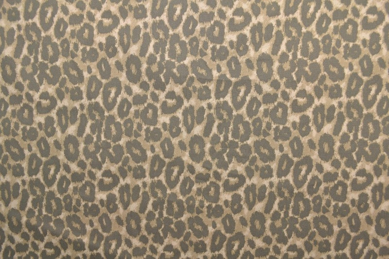 BEIGE BOMULDSPOPLIN MED LEOPARDPRINT – BRUN & SORT