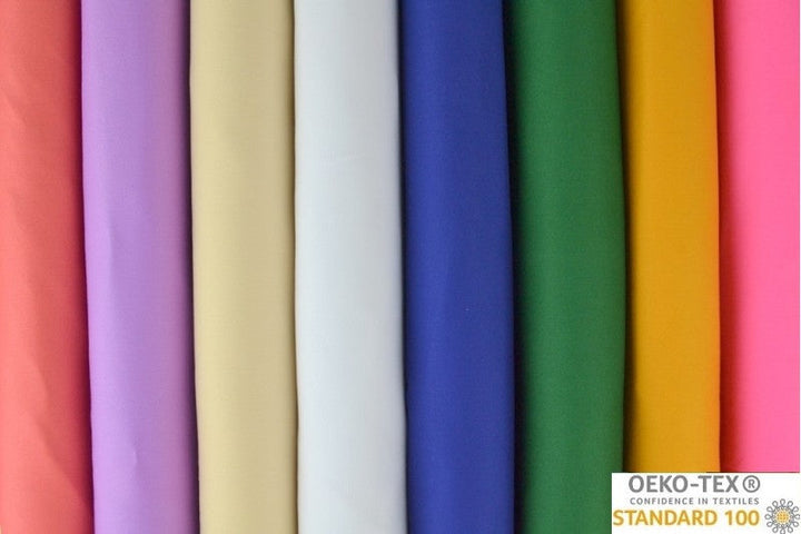 BLÅ BOMULLSTWILL MED STREKK – DIAGONAL TWILL & FORMSTABIL KOMFORT