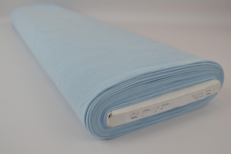BABYBLÅ BOMULLSJERSEYSTOFF – NATURLIG, PUSTENDE & ELASTISK